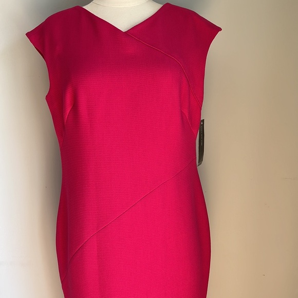 JONES NEW YORK MIDI ,BACK ZIPPER, SHEATH DRESS SIZE 12 - Picture 6 of 14